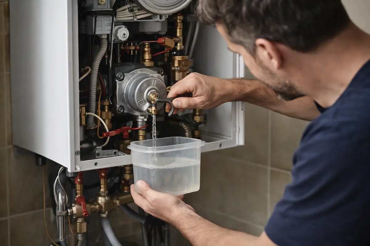 cómo purgar una caldera